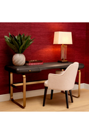 Bureau 2 tiroirs en chene gris | Eichholtz Nathaniel | OROA.fr