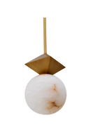 Suspension en laiton vieilli et en albâtre | Eichholtz Elko | Meubleluxe.fr