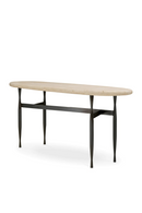 Console en travertin et bronze | Eichholtz Palermo | Meubleluxe.fr