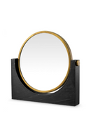 Miroir De Table A Base En Marbre Noir | Eichholtz Vivaldi | OROA.fr