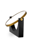 Miroir De Table A Base En Marbre Noir | Eichholtz Vivaldi | OROA.fr