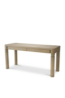 Bureau en chêne clair et laiton brossé | Eichholtz Carmel | Meubleluxe.fr