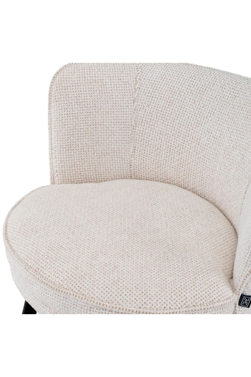 Chaise de comptoir en tissu blanc cassé | Eichholtz Grenada | Meubleluxe.fr 