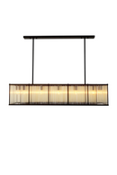 Lustre en bronze et en verre vintage | Eichholtz Bernardi | Meubleluxe.fr