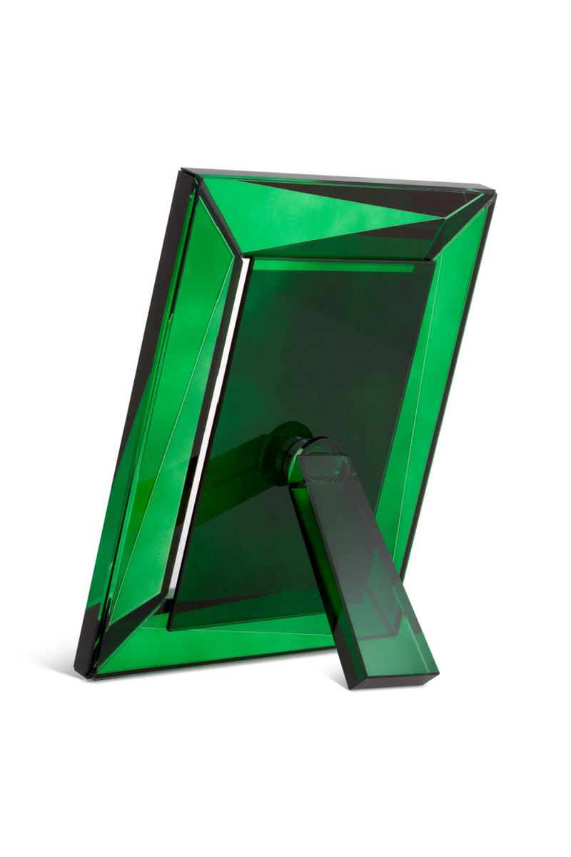 Cadre photo en cristal vert (lot de 2) | Eichholtz Obliquity L | Meubleluxe.fr