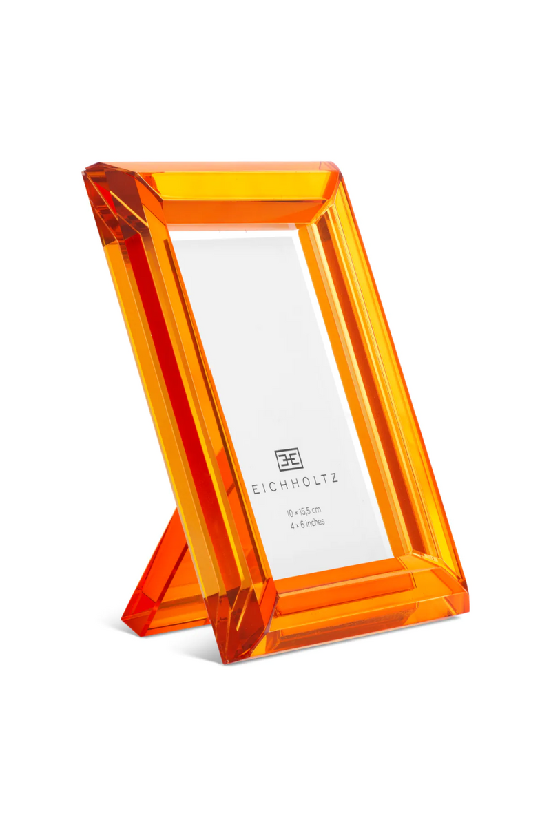 Cadre photo en cristal orange (lot de 2) | Eichholtz Theory S  | Meubleluxe.fr