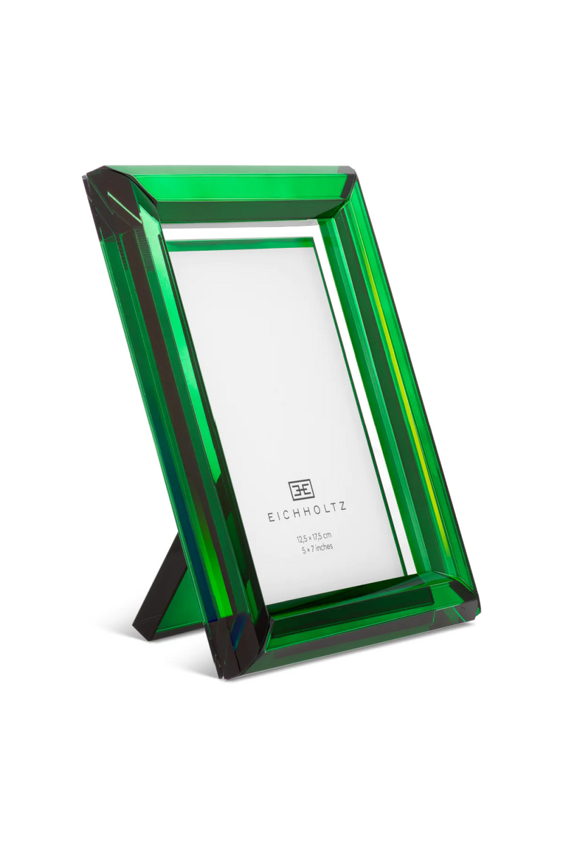 Cadre photo en cristal vert (lot de 2) | Eichholtz Theory L | Meubleluxe.fr