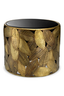 Table d'appoint en verre biseaute noir | Eichholtz Botanico | OROA.fr