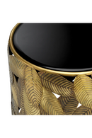 Table d'appoint en verre biseaute noir | Eichholtz Botanico | OROA.fr