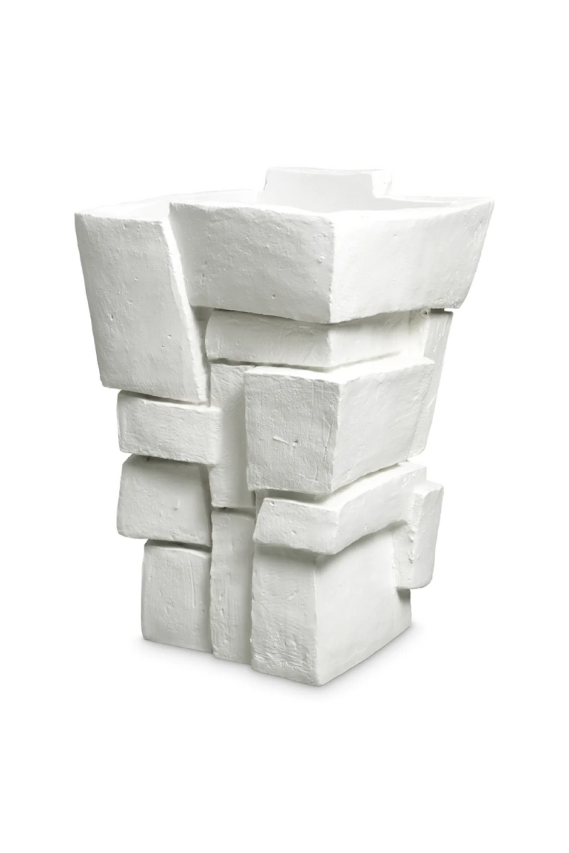 Cache-pot blanc mat | Eichholtz Santanter | OROA.fr