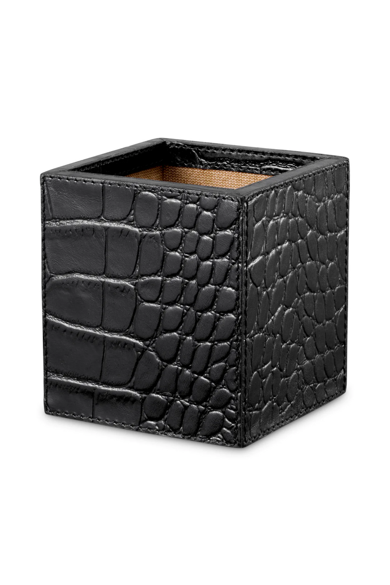 Organisateurs de bureau en cuir embosse croco (3) | Eichholtz Scaleo | OROA.fr