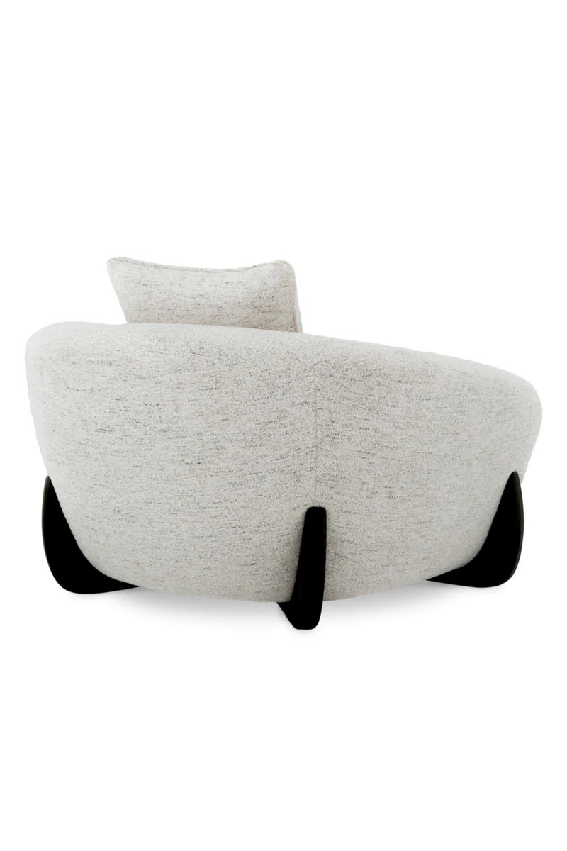 Fauteuil en tissu blanc cassé | Eichholtz Siderno | Meubleluxe.fr