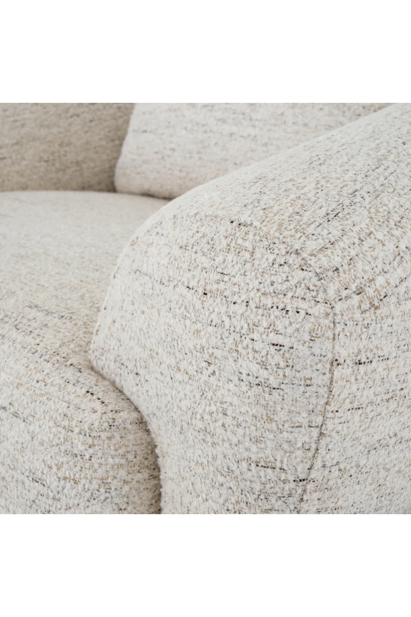 Fauteuil en tissu blanc cassé | Eichholtz Siderno | Meubleluxe.fr