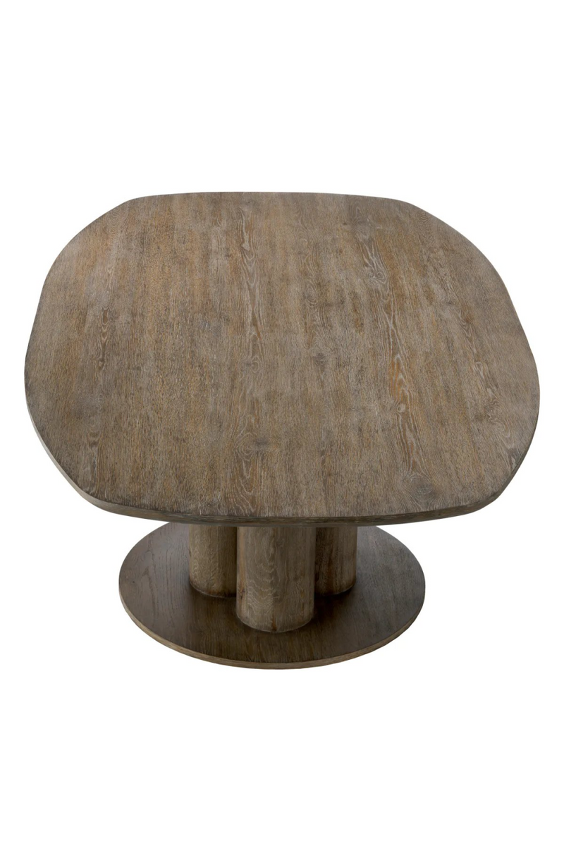 Table à manger en placage de chêne marron Silverstone | Eichholtz Westwood | Meubleluxe.fr