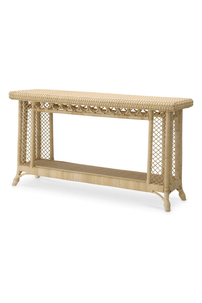 Console en rotin naturel | Eichholtz Saba | Meubleluxe.fr