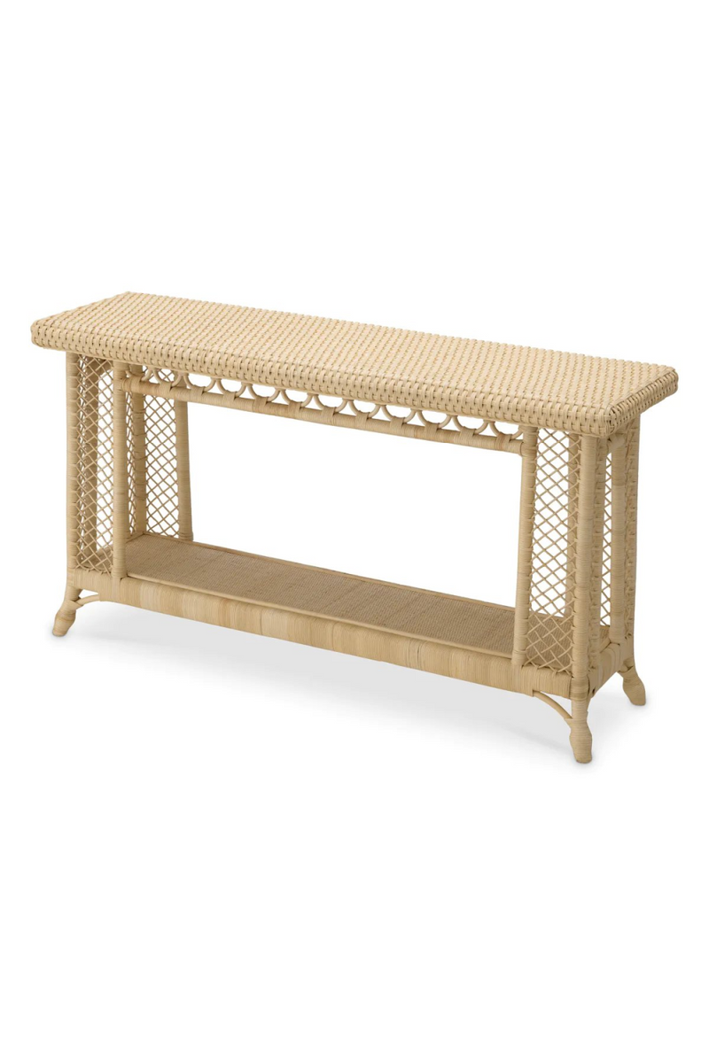 Console en rotin naturel | Eichholtz Saba | Meubleluxe.fr