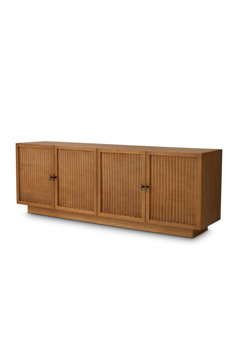Commode 4 portes en chene caramel | Eichholtz Borchard | OROA.fr