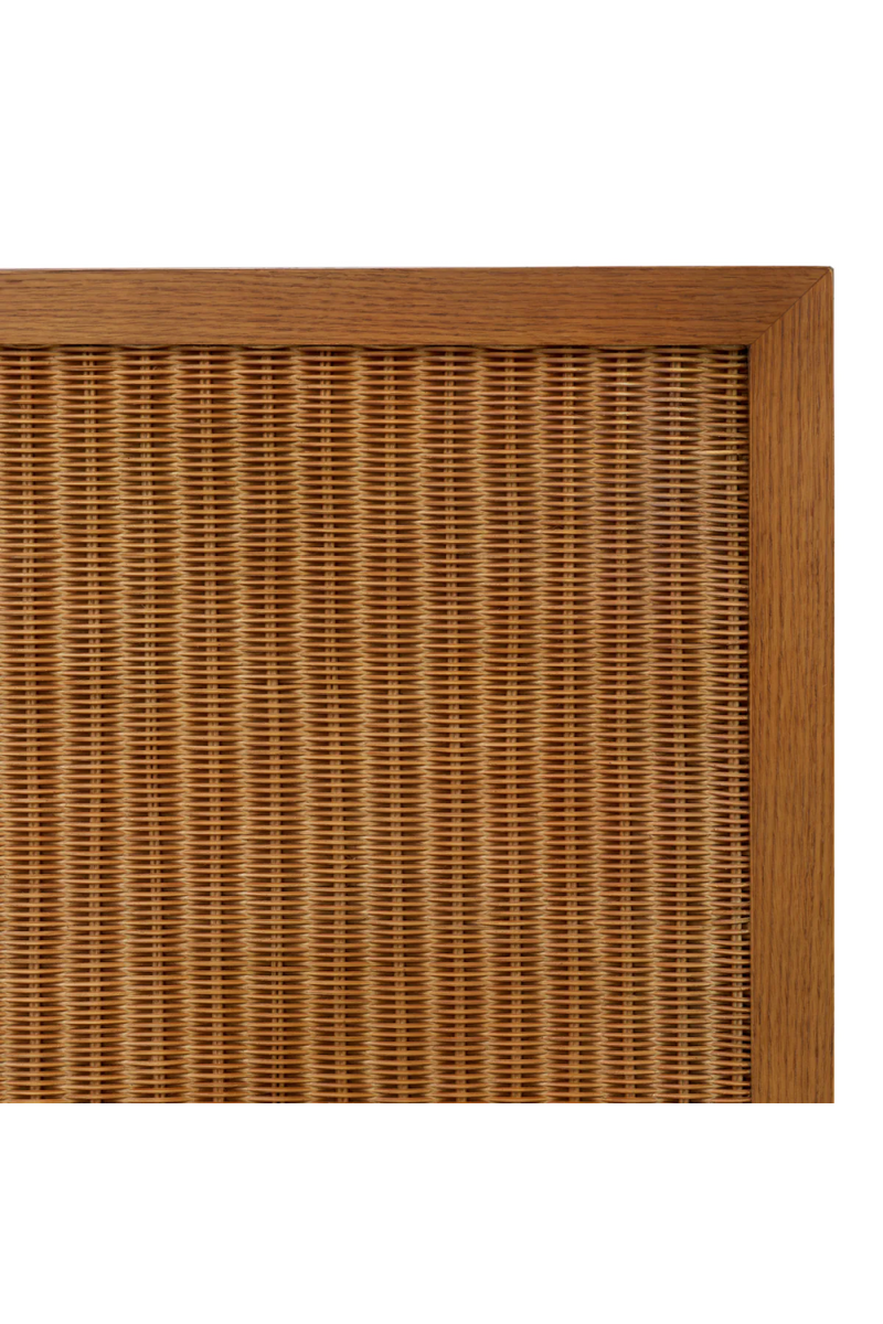 Commode 4 portes en chene caramel | Eichholtz Borchard | OROA.fr