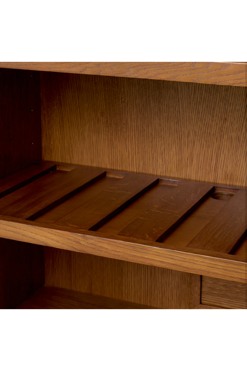 Buffet bar 2 portes en chene caramel | Eichholtz Borchard | OROA.fr
