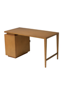 Bureau en bois avec porte en rotin | Eichholtz Borchard | OROA.fr