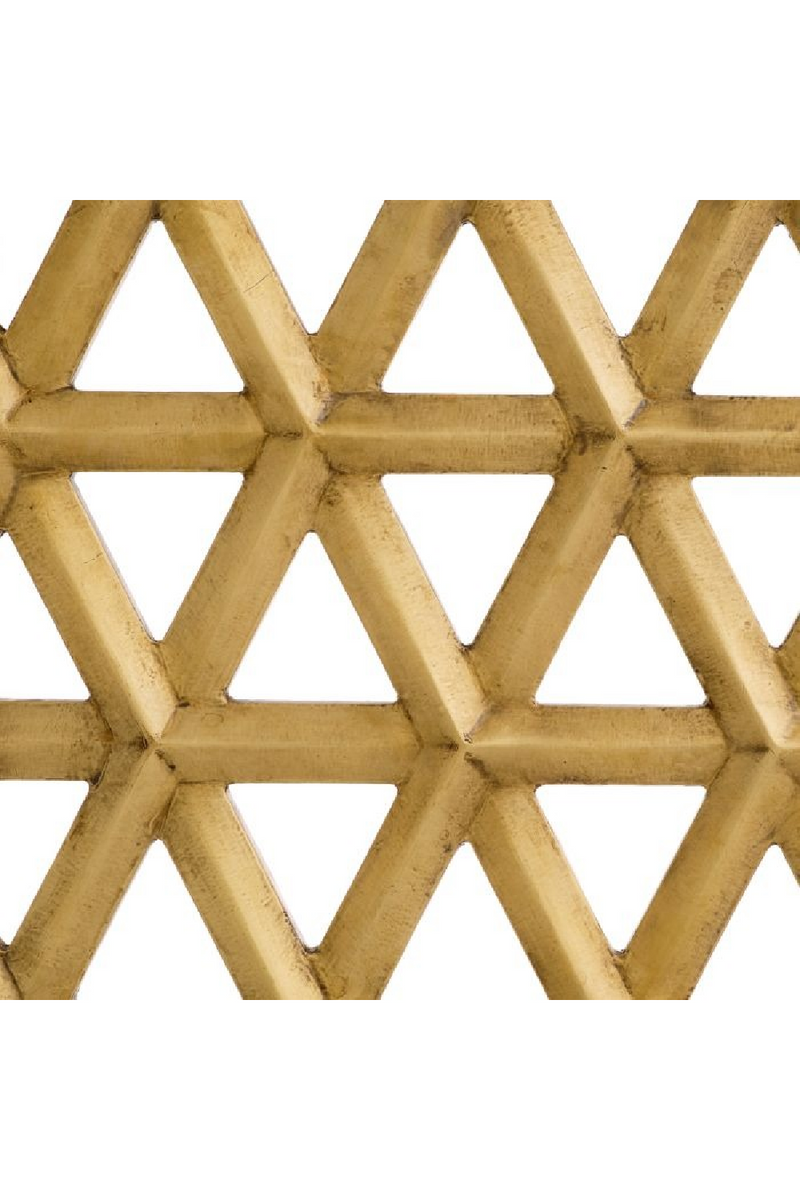 Objet Mural A Treillis En Laiton Vintage | Eichholtz Aureus | OROA.fr