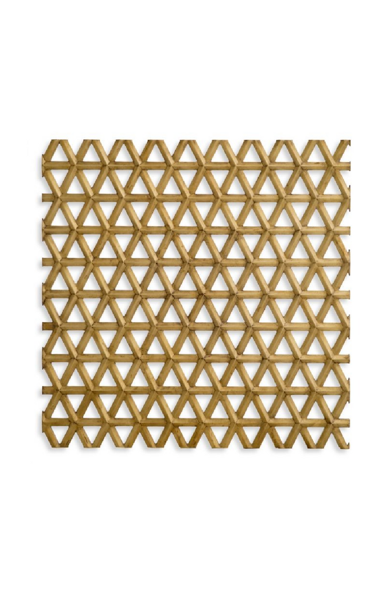 Objet Mural A Treillis En Laiton Vintage | Eichholtz Aureus | OROA.fr
