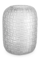 Vase En Verre Givré Transparent | Eichholtz Varese L | OROA.fr