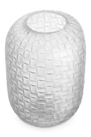 Vase En Verre Givré Transparent | Eichholtz Varese L | OROA.fr