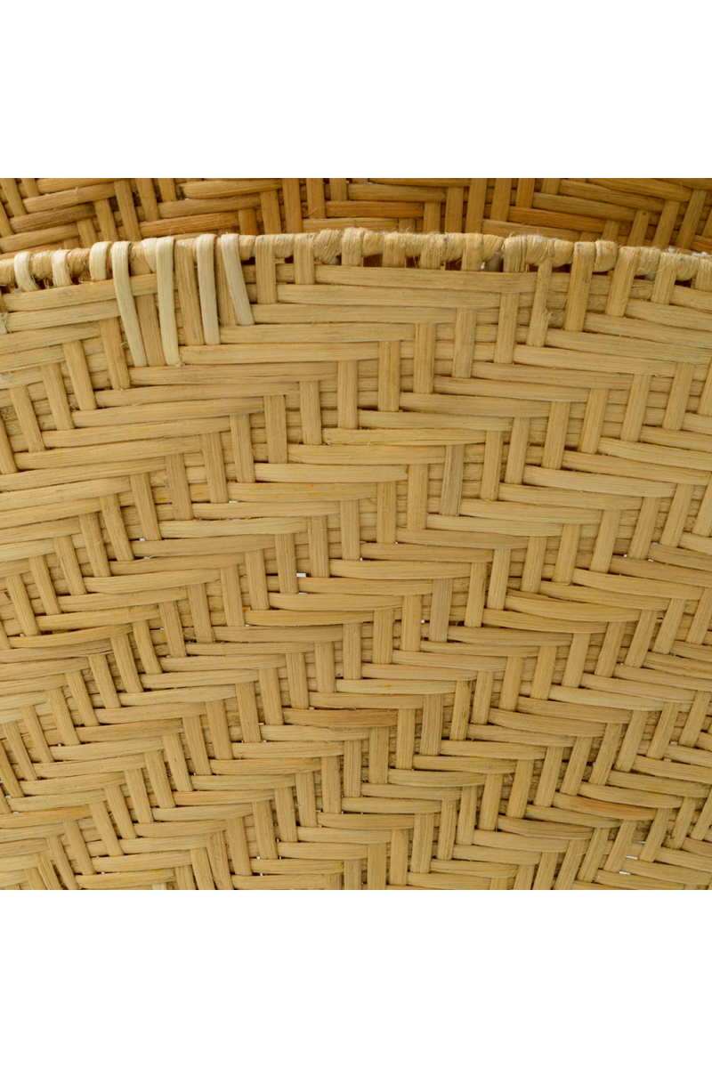 Lustre en Rotin à Double Couche | Eichholtz Tavira | OROA.fr
