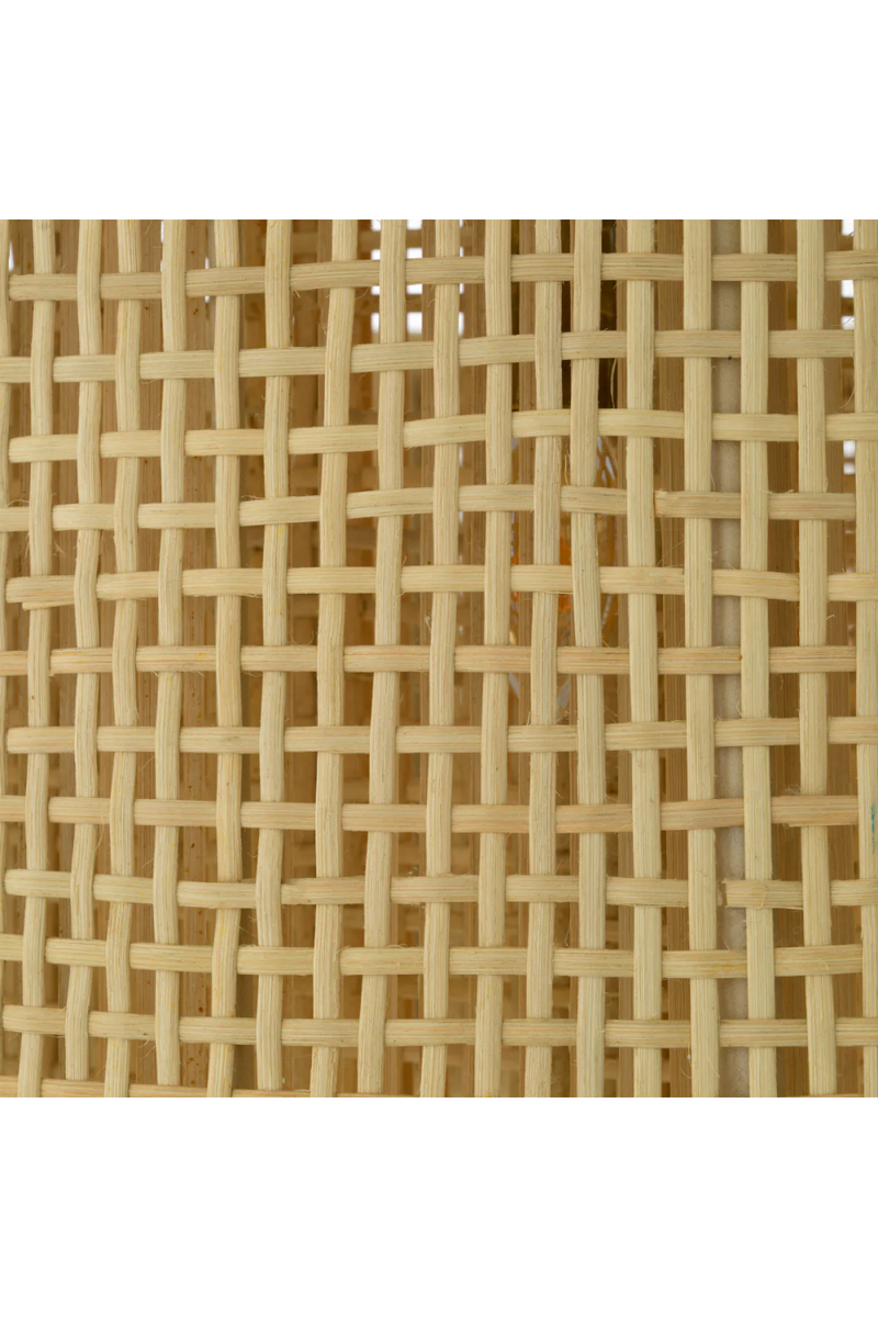 Lustre Rond en Rotin Tressé | Eichholtz Bernardi | OROA.fr
