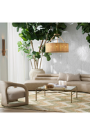 Lustre Rond en Rotin Tressé | Eichholtz Bernardi | OROA.fr