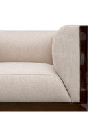 Fauteuil pivotant en placage d'eucalyptus | Eichholtz Sebastian | OROA.fr