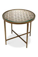Table d'appoint design tresse | Eichholtz Sorrento | OROA.fr