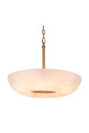 Suspension en laiton vieilli et en albâtre | Eichholtz Ariano | Meubleluxe.fr