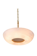 Suspension en laiton vieilli et en albâtre | Eichholtz Ariano | Meubleluxe.fr