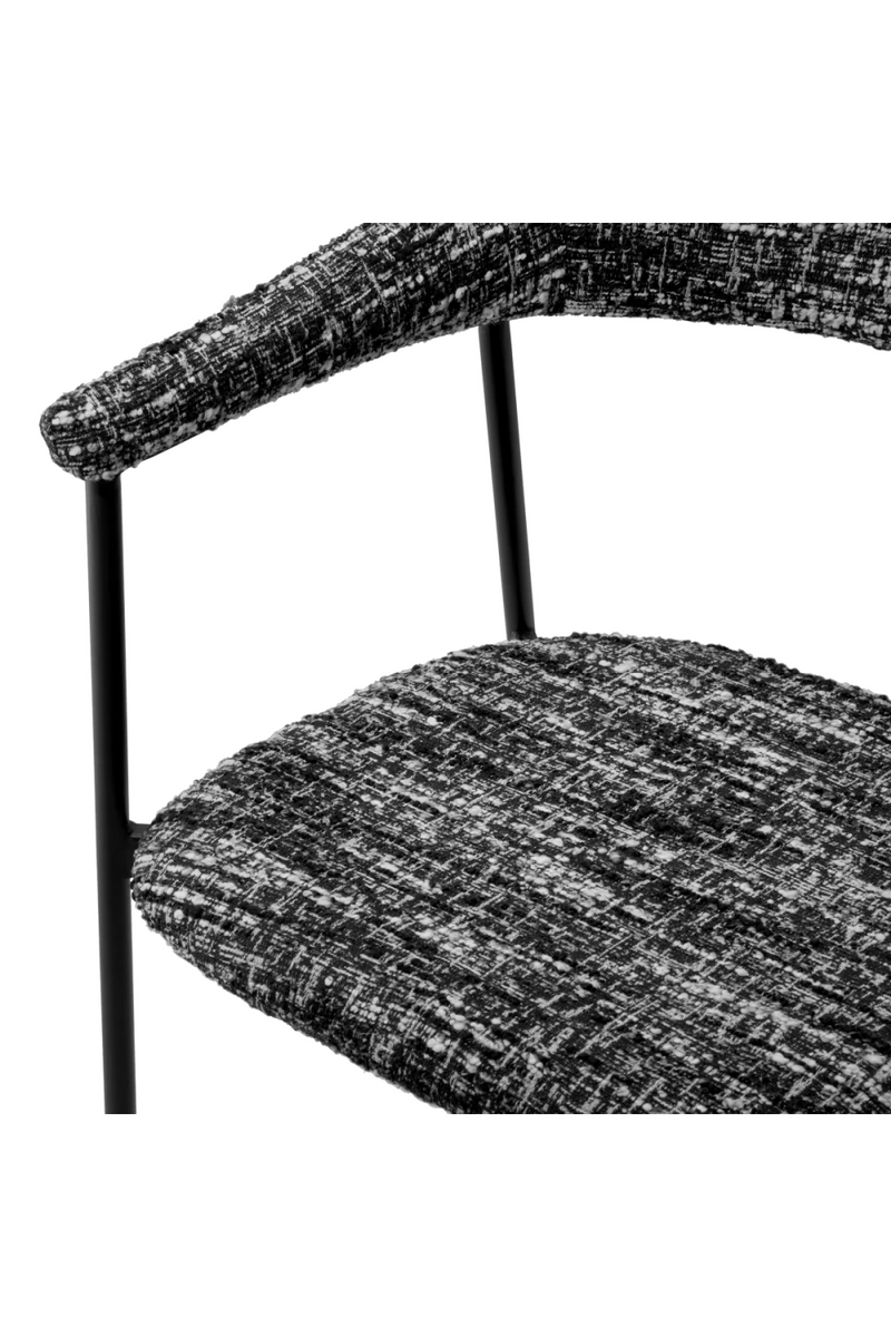 Silla de Comedor Bouclé Negra (Set de 2) | Eichholtz Julio | Meubleluxe.fr