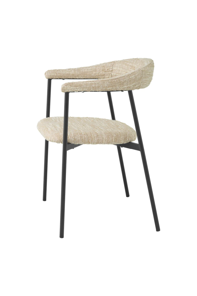 Silla de Comedor Bouclé Crema (Set de 2) | Eichholtz Julio | Meubleluxe.fr