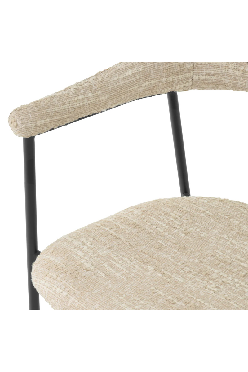 Silla de Comedor Bouclé Crema (Set de 2) | Eichholtz Julio | Meubleluxe.fr