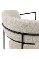 Chaise de Salle à Manger en Bouclé Blanc | Eichholtz Giuseppe | OROA.fr