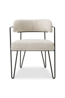 Chaise de Salle à Manger en Bouclé Blanc | Eichholtz Giuseppe | OROA.fr