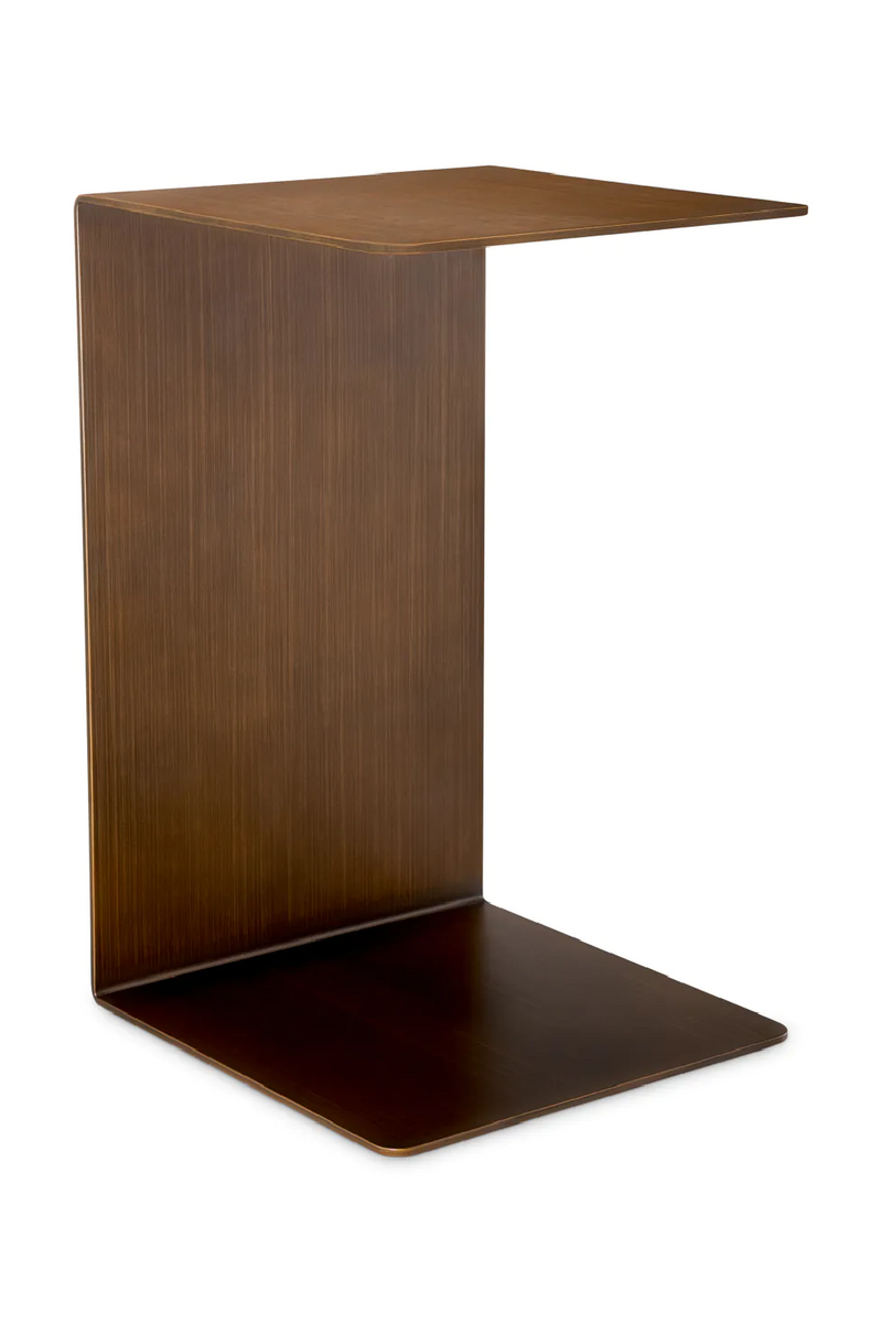 Table d'appoint en laiton brossé | Eichholtz Panarea | Meubleluxe.fr