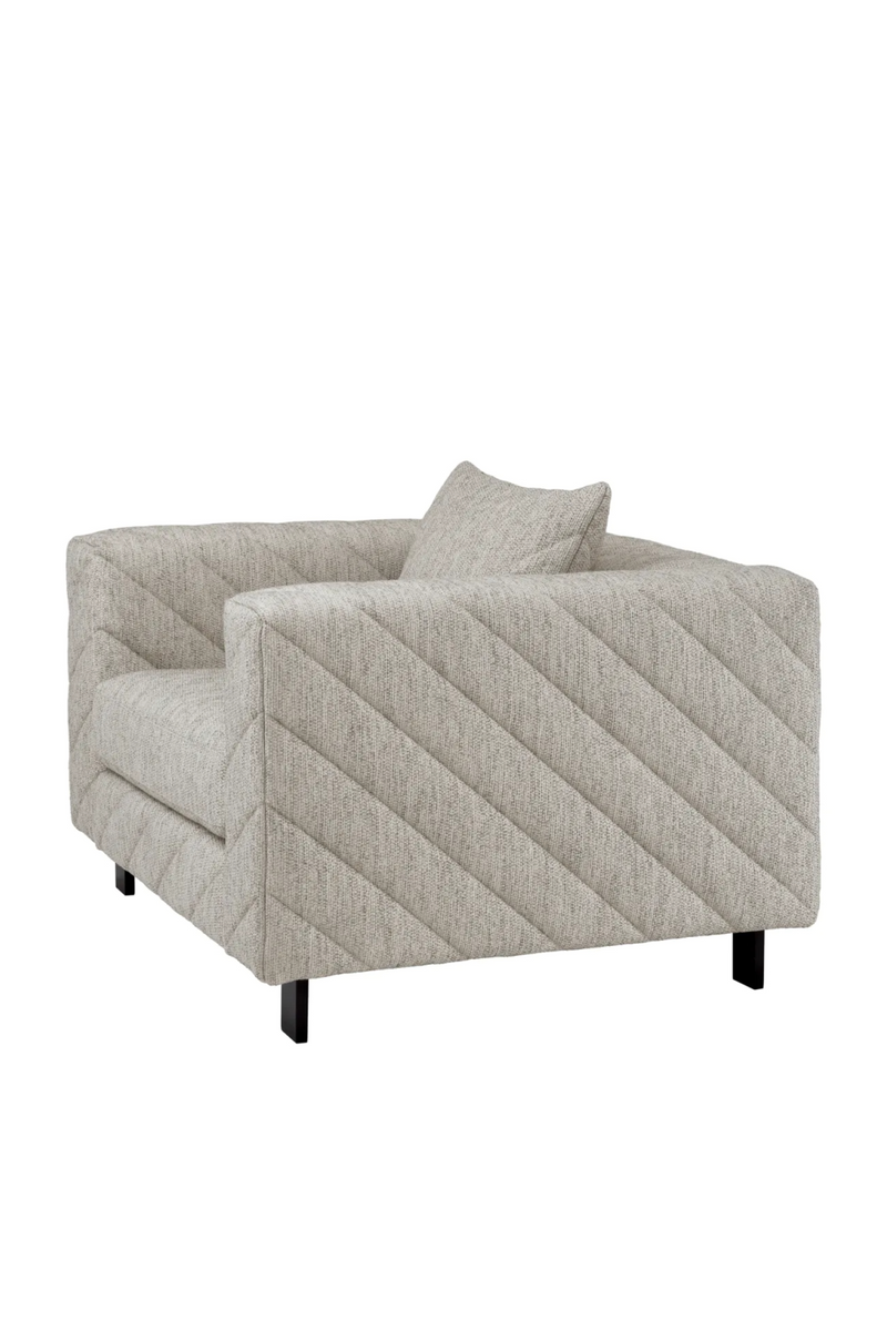 Fauteuil en tissu gris | Eichholtz Avellino | Meubleluxe.fr