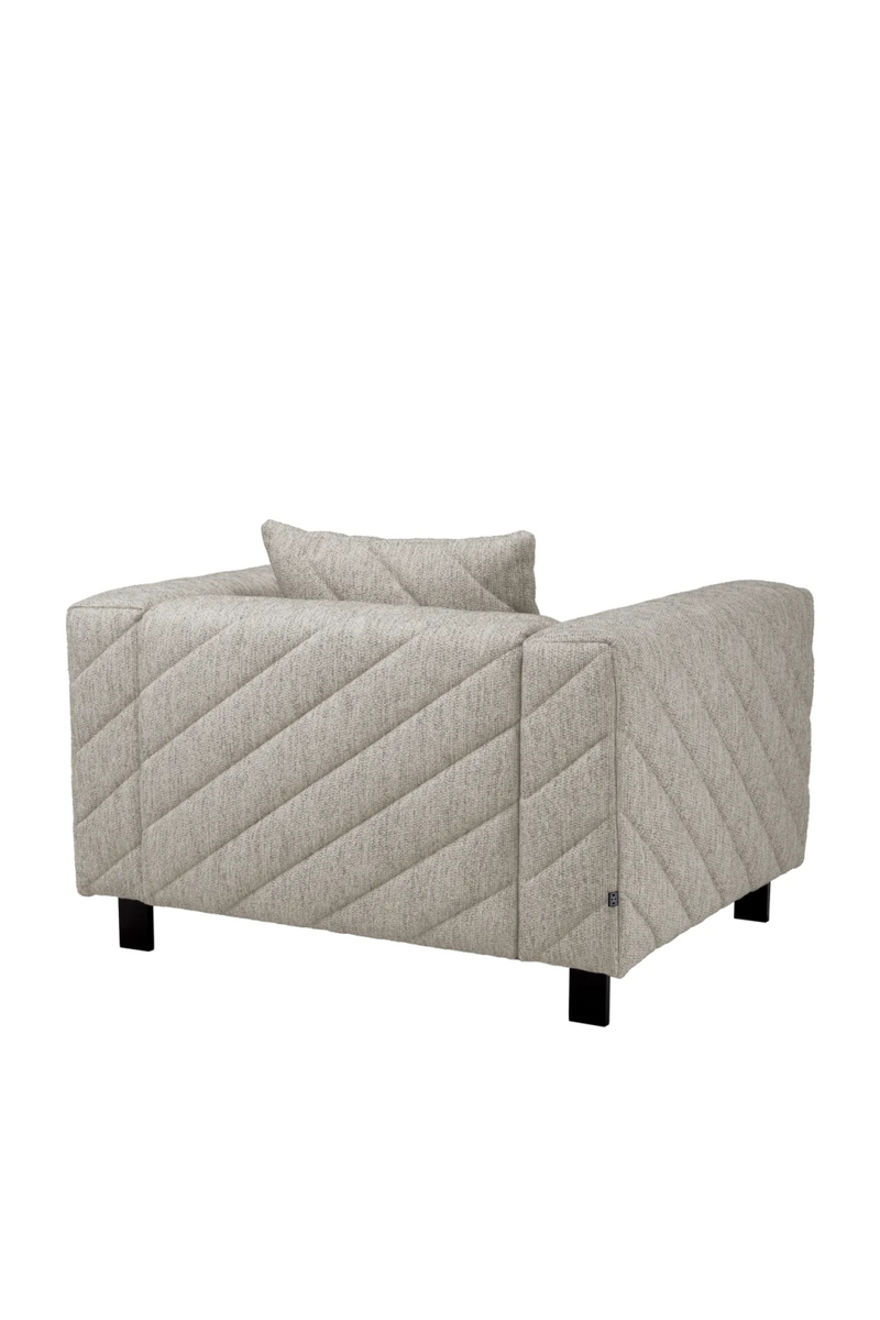 Fauteuil en tissu gris | Eichholtz Avellino | Meubleluxe.fr