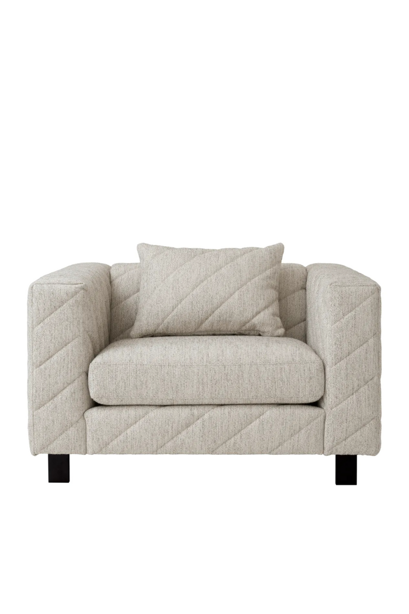 Fauteuil en tissu gris | Eichholtz Avellino | Meubleluxe.fr