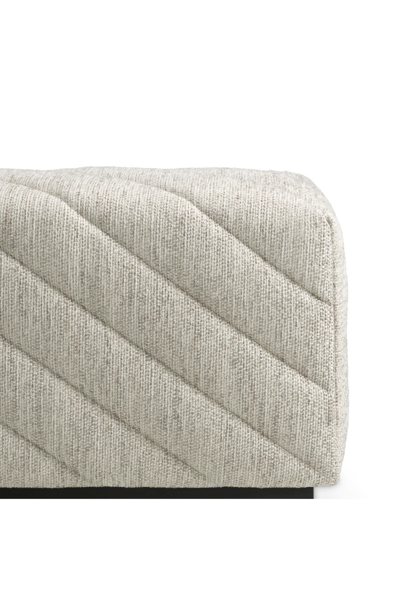 Banc en tissu gris | Eichholtz Avellino | Meubleluxe.fr