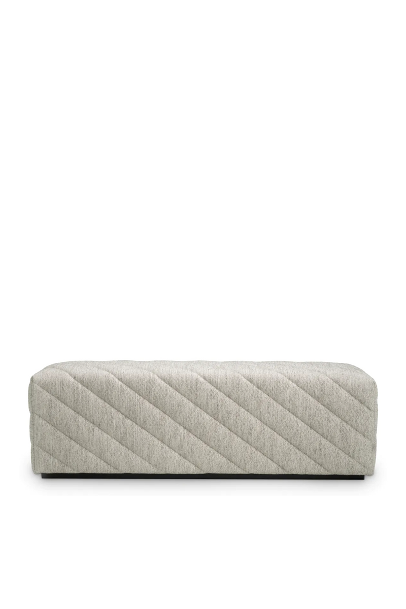 Banc en tissu gris | Eichholtz Avellino | Meubleluxe.fr