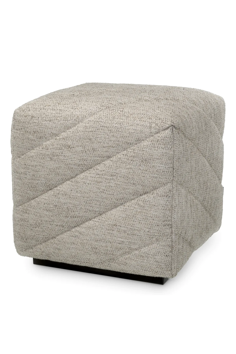 Pouf en tissu gris | Eichholtz Avellino  | Meubleluxe.fr