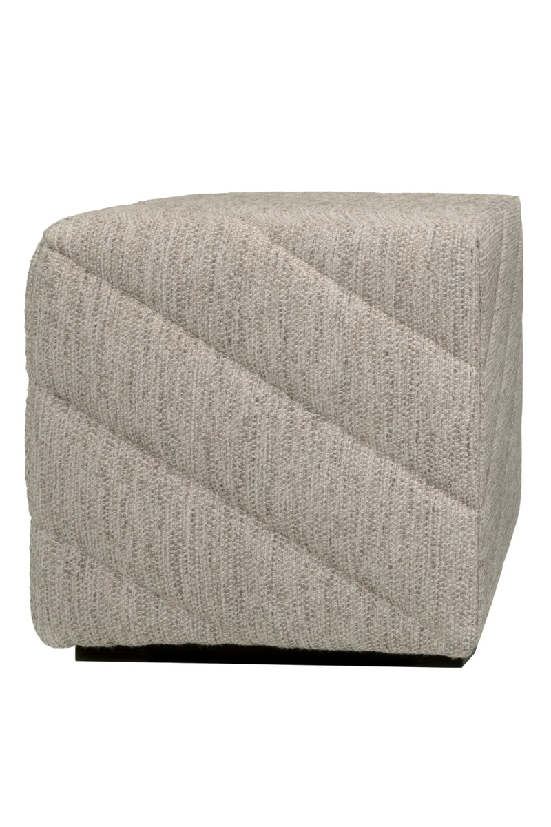 Pouf en tissu gris | Eichholtz Avellino  | Meubleluxe.fr