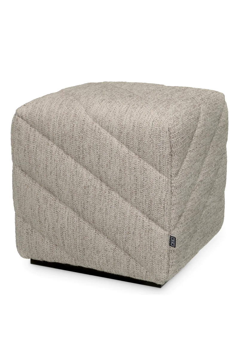 Pouf en tissu gris | Eichholtz Avellino  | Meubleluxe.fr