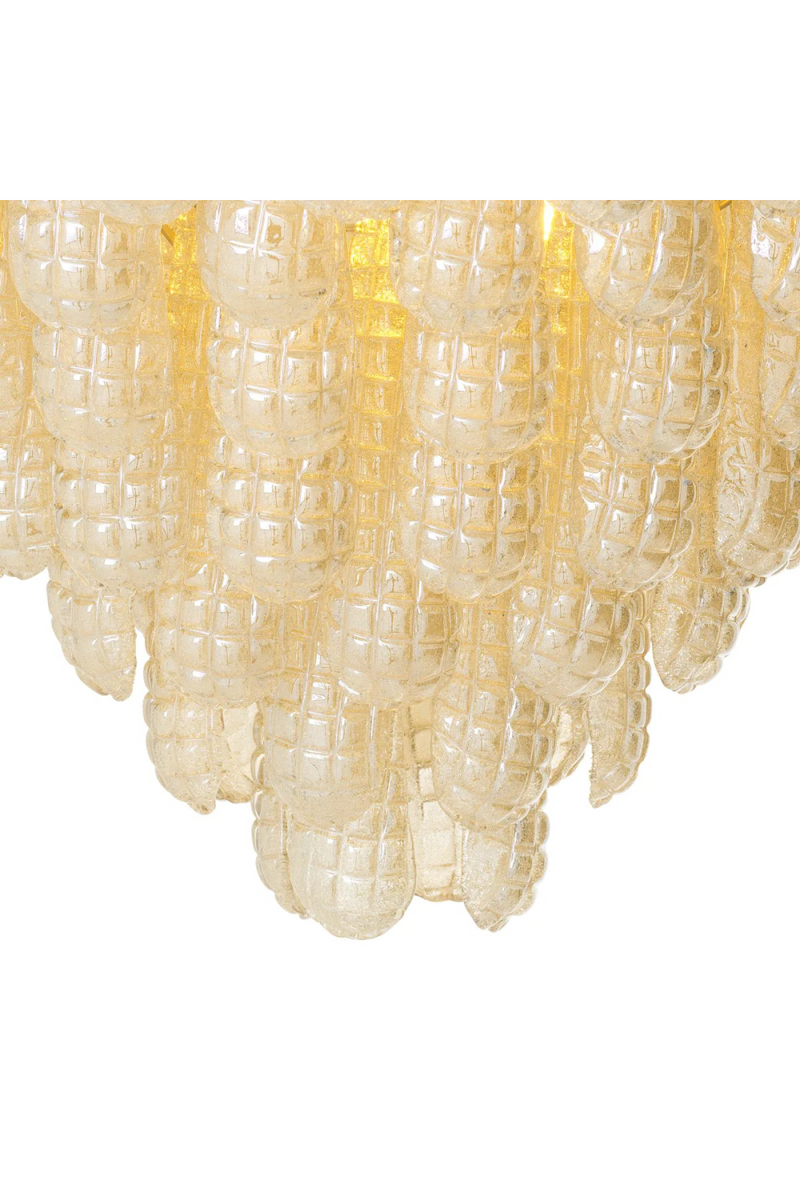 Suspension en Verre Champagne et Laiton Ancien | Eichholtz Chaves L | Meubleluxe.fr